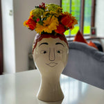 Doodle Man’s Face Vase (Redhead)